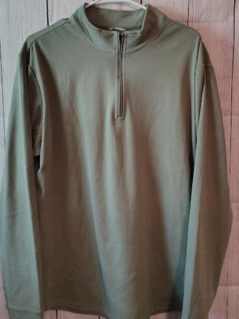 Swannies Mens XL Green Quarter Zip Pullover Sweater